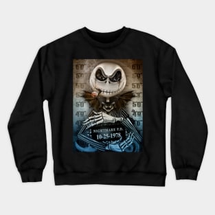 Wanted Jack, the nightmare before Christmas, jack halloween, Halloween Love Crewneck Sweatshirt